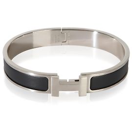 Bracciale Hermès Clic HH in Nero Opaco Altro
