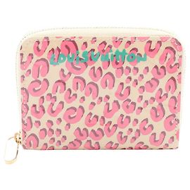 Monedero Zippy Louis Vuitton Rosa Beige Verde Coral