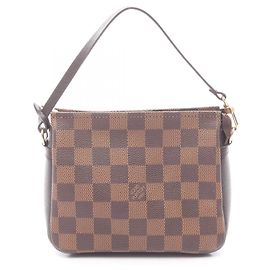 Sac à main Trouse Makeup Louis Vuitton Marron Damier ebène