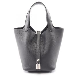Hermès Hermes Picotin Lock PM Handbag in Black Black