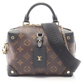 Sac à main Petite Malle Souple Louis Vuitton Marron Noir Monogramme