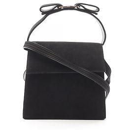 Salvatore Ferragamo Vara Ribbon 2-Way Handbag Black