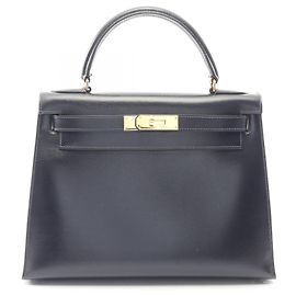 Sac à main Hermès Kelly 28 Bleu Bleu Marine