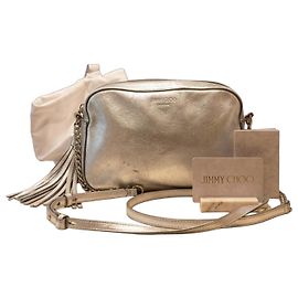Jimmy Choo Silver Leather Handbag Silvery
