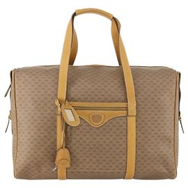 Gucci Vintage Travel bag GG Canvas Beige