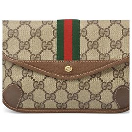 Gucci GG Plus Pouch Brown Brown