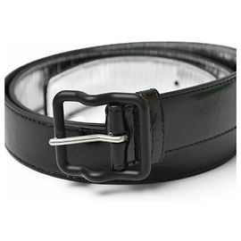 Bottega Veneta Black Leather Belt Black