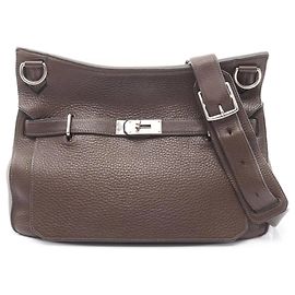 Bolsa de Ombro Jypsiere 37 da Hermès Marrom Chocolate