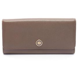 Loewe Anagram Bi-fold Long Wallet Brown