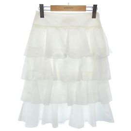 Falda Fendi Blanco