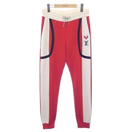 Pantaloni Louis Vuitton Rosso Beige