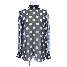 Céline Top de seda Celine Negro