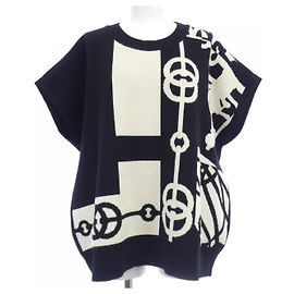 Hermès Chaleco de cachemira Hermes Negro