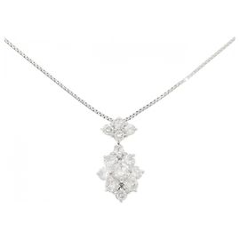Autre Marque Colar de Diamante Pt850 Prata
