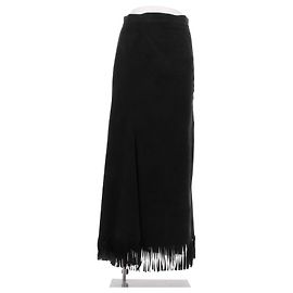 Comme Des Garcons Junya Watanabe X Jupe en daim noir Noir
