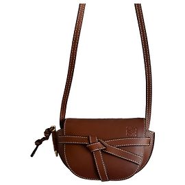 Borsa Loewe Gate Mini in Pelle Marrone Marrone