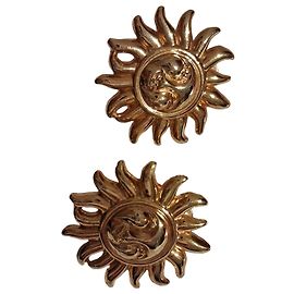Orecchini Sole Versace D'oro