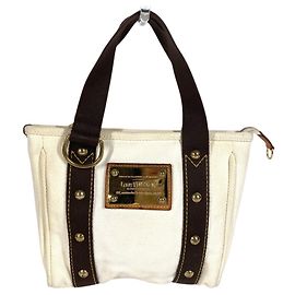 Louis Vuitton Antigua Cabas PM Tote Bag Weiß