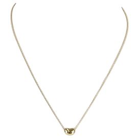 Tiffany & Co. 18K Gold Bean Necklace Golden