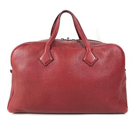 Hermès Borsa da viaggio HERMES Victoria 43 Rosso