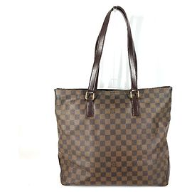 Borsa tote Damier Cabas Mezzo Louis Vuitton Marrone Damier ebene