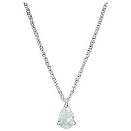 Harry Winston Graff 0.7 carat diamond drop pendant necklace Silvery