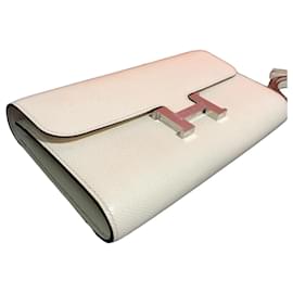 Hermès Constance to go en cuir Epsom blanc Blanc