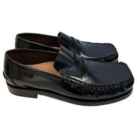 Mocassins en cuir noir Bottega Veneta Noir