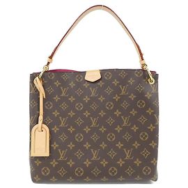 Sac à main Graceful PM Monogram Louis Vuitton Marron Rose Monogramme