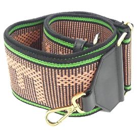 Fendi Strap You alça de lona multicolorida Marrom Preto Bege Verde