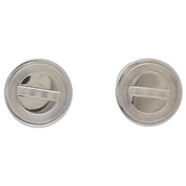 Boucles d'oreilles Love en or blanc Cartier Doré