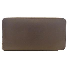 Carteira de seda elétrica Hermès em clássico 085200CK Marrom Verde claro Azul claro