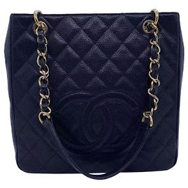 Borsa Shopping Chanel PST Nera e Oro Nero
