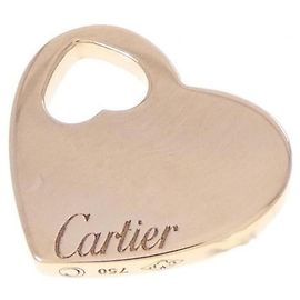 Pendentif Médaille Motif Cœur Cartier Doré