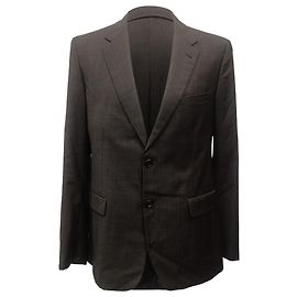 Prada Single-Breasted Blazer in Brown Wool Brown Red