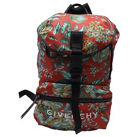 Givenchy Floral-Print Rucksack Backpack in Multicolor Nylon Multiple colors