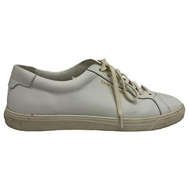 Yves Saint Laurent Saint Laurent Andy Low-Top Sneakers in White Calf Leather White