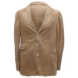 Einreiher-Blazer aus braunem Cord von Brunello Cucinelli Braun Rot