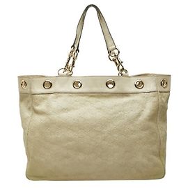 Bolsa Tote Guccissima da Gucci Bege