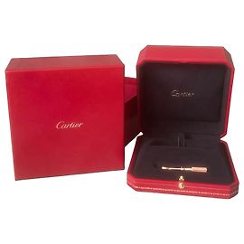 Cartier Love Bracelet Red Leather Red
