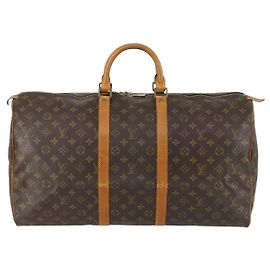 Louis Vuitton Keepall Monogram Canvas 55 Marrom