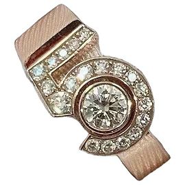 Bague Chanel No 5 en or rose et diamant taille 50 Doré