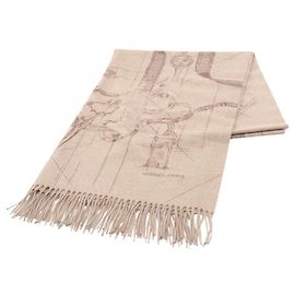 Sciarpa in cashmere Esquisse Cavalcadour di Hermès Marrone Beige