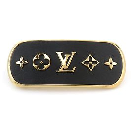 Barrette Métallique Cruiser Louis Vuitton Noir Doré