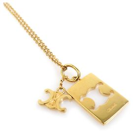 Céline Collier en métal doré Celine Triomphe Doré