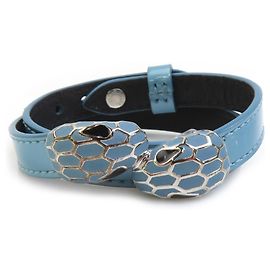 Bulgari Bvlgari Serpenti Charm Bracelet Light blue