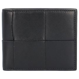 Bottega Veneta Cassette Bi-Fold Geldbörse Schwarz