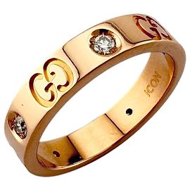 Anillo Icon Diamond de Gucci Dorado