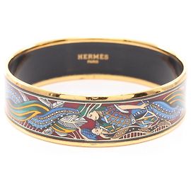 Bracelet EMAGLE GM d'Hermès Multicolore Doré
