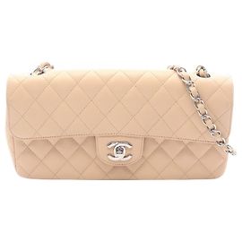 Borsa a Spalla Chanel Matelassé Est-Ovest Beige